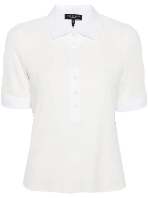 rag & bone playera tipo polo de canalé