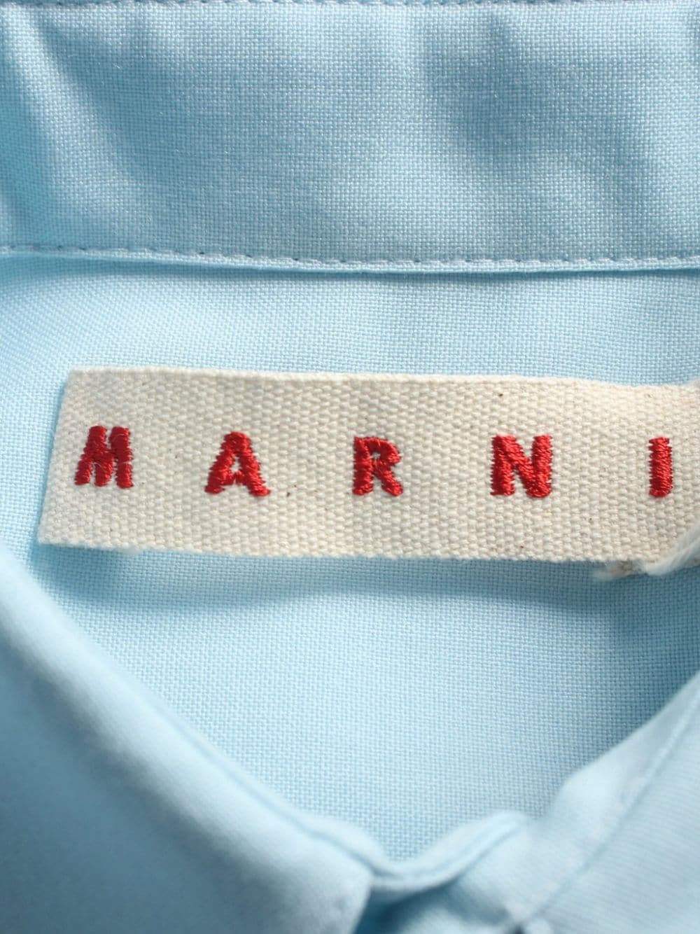 Pre-owned Marni 2020s Button-up Wool Shirt In 蓝色
