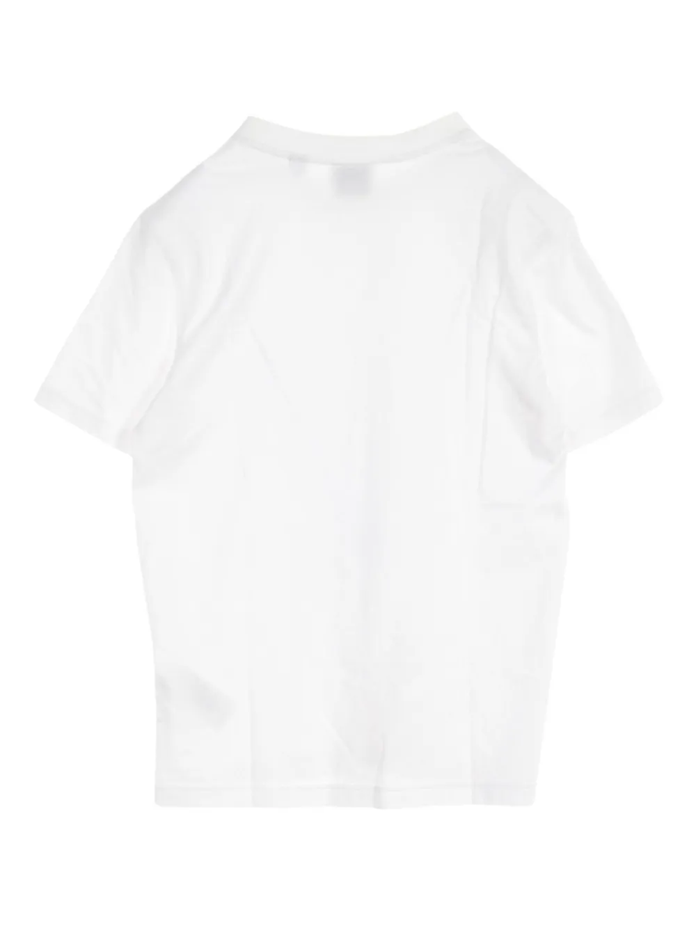 Burberry Pre-Owned 1990-2000 TB-embroidered cotton T-shirt - Wit