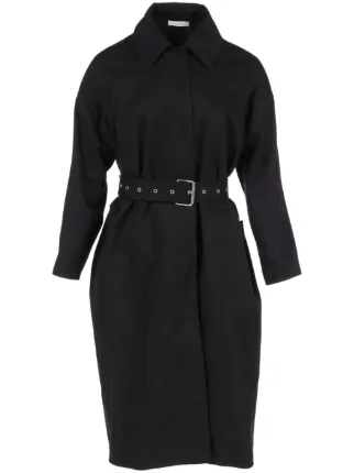 Céline Pre-Owned 1990-2000 Belted Trench Coat | Black | FARFETCH PH