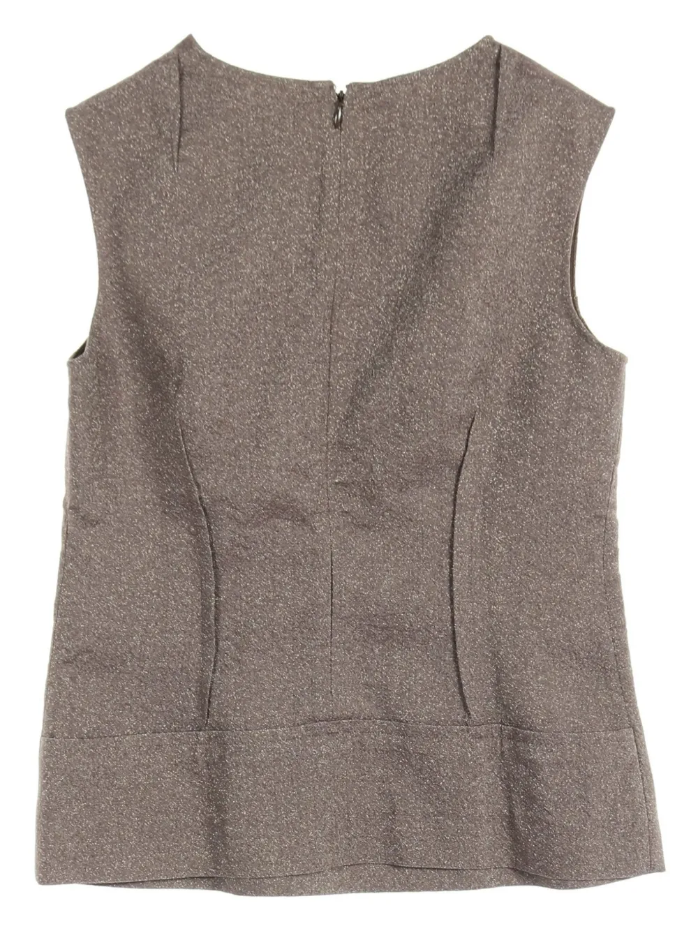 Marni Pre-Owned 1990-2000 glitter-effect sleeveless wool top - Bruin