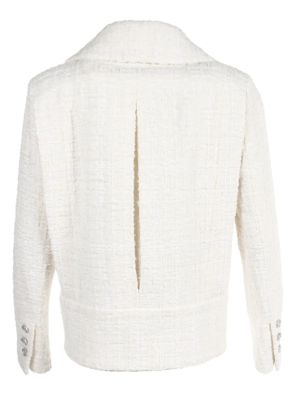 CHANEL Pre-Owned 1986-1988 tweed single-breasted jacket - Wit