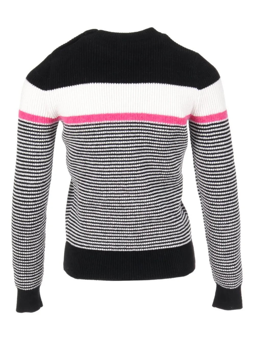CHANEL Pre-Owned 1986-1988 CC striped jumper - Zwart