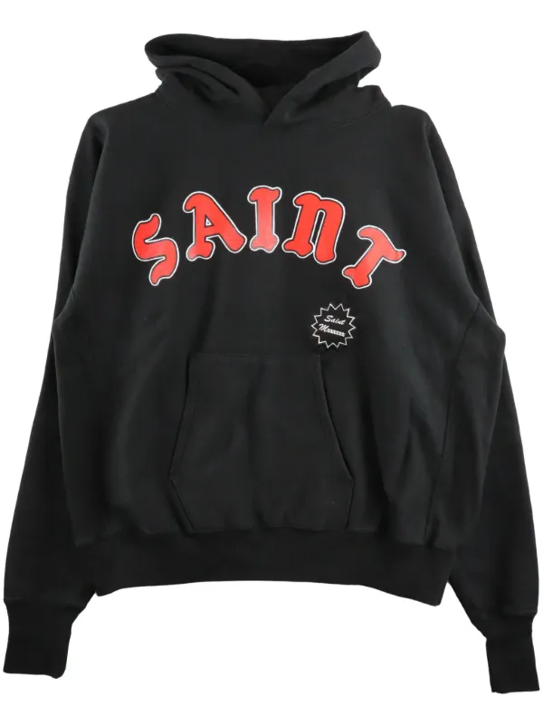 SAINT MXXXXXX ロゴ パーカー | ブラック | FARFETCH JP