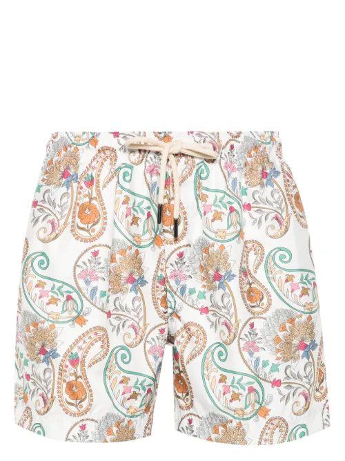 Short de bain à imprimé cachemire - PENINSULA SWIMWEAR - Modalova
