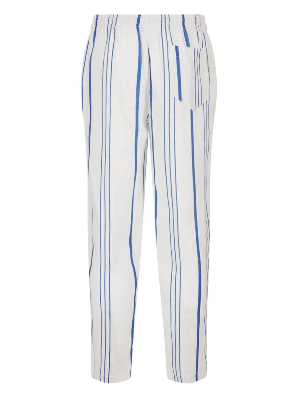 PENINSULA SWIMWEAR striped linen trousers - Wit
