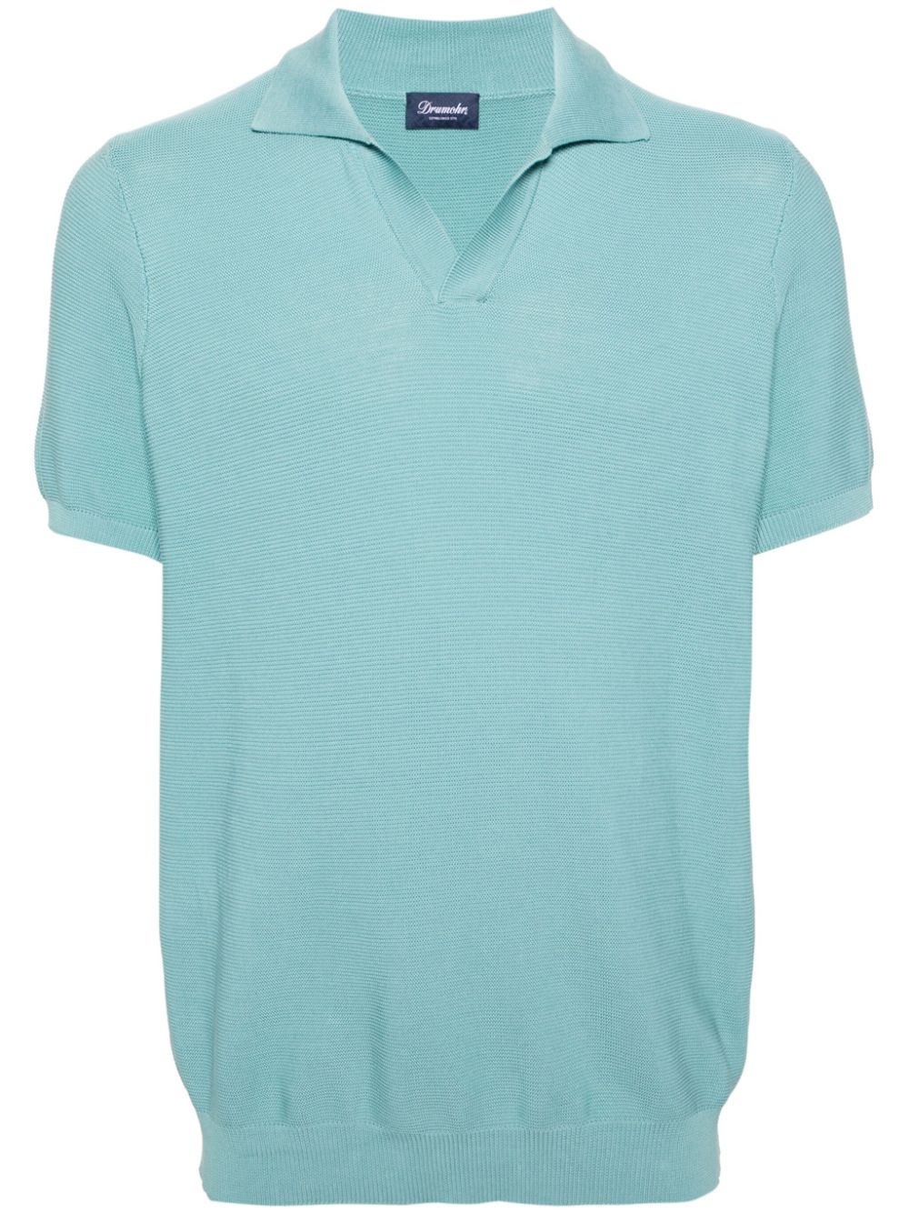 Drumohr Katoenen poloshirt Blauw