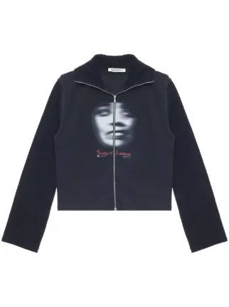 OUR LEGACY graohic-print Cotton Jacket | Black | FARFETCH SG