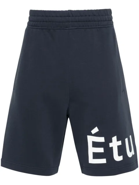Études Studio Tempera logo-print cotton shorts