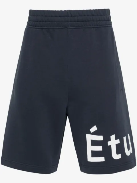 Études Studio Tempera logo-print cotton shorts