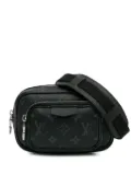 Louis Vuitton Pre-Owned 2021-2023 Pre-Owned Louis Vuitton Monogram Eclipse Taigarama Outdoor Pouch crossbody bag - Black