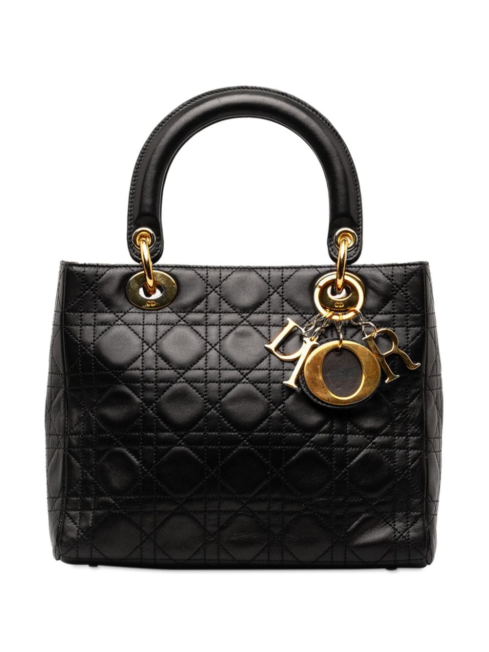 Image 1 of Christian Dior Pre-Owned 1997 medium Cannage Lady Dior two-way handbag