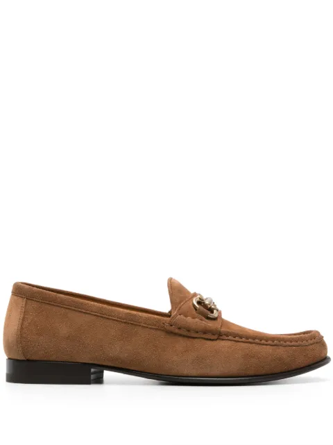 Brunello Cucinelli horsebit-deatil suede loafers