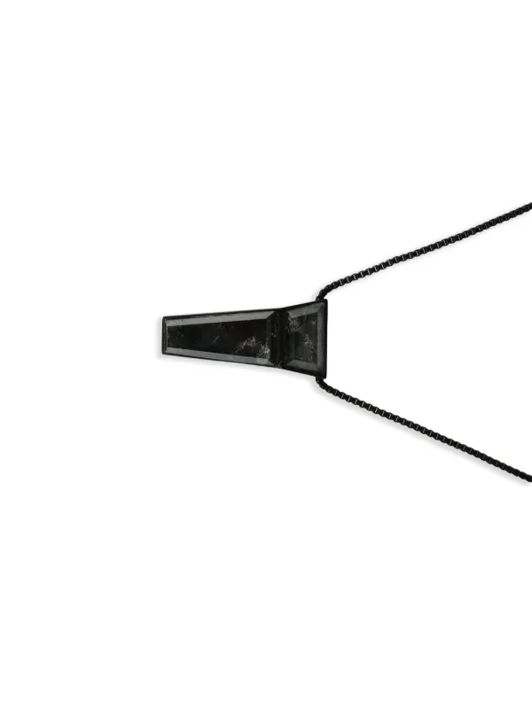 Rick Owens Crystal Trunk Charm Necklace | Black | FARFETCH JO Rick Owens Crystal Trunk Charm Necklace | Black | FARFETCH JO
