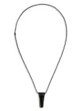 Rick Owens Crystal Trunk charm necklace - Black