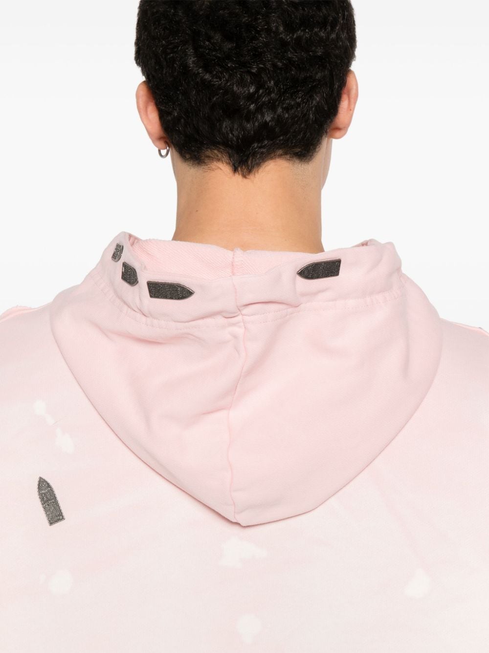 Who Decides War Katoenen hoodie met logoplakkaat Roze
