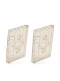 AMBUSH cassette tape drop earrings - Silver