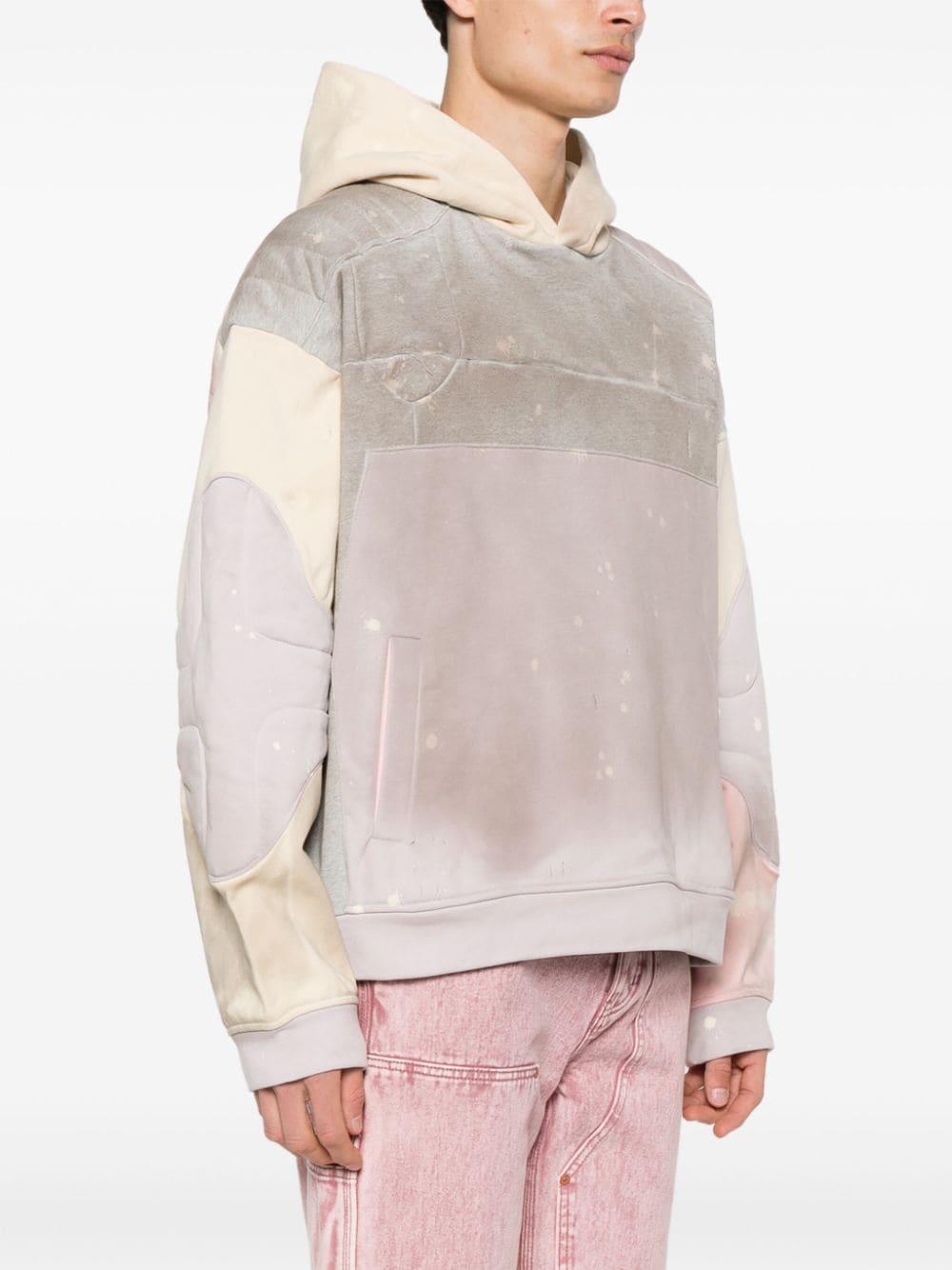 Shop Who Decides War Armour Cotton Hoodie In Pink