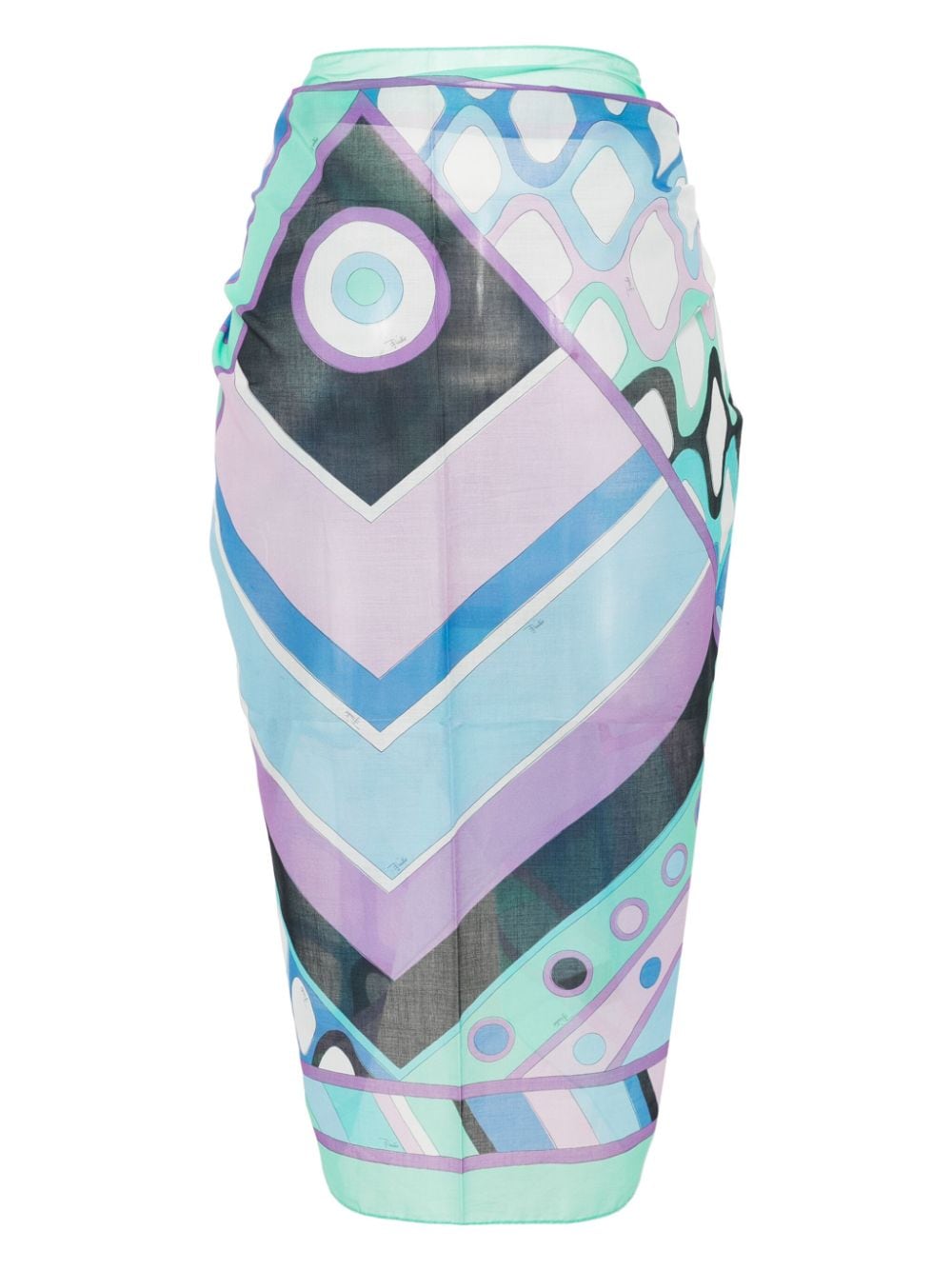 PUCCI Tuniek met print - Blauw