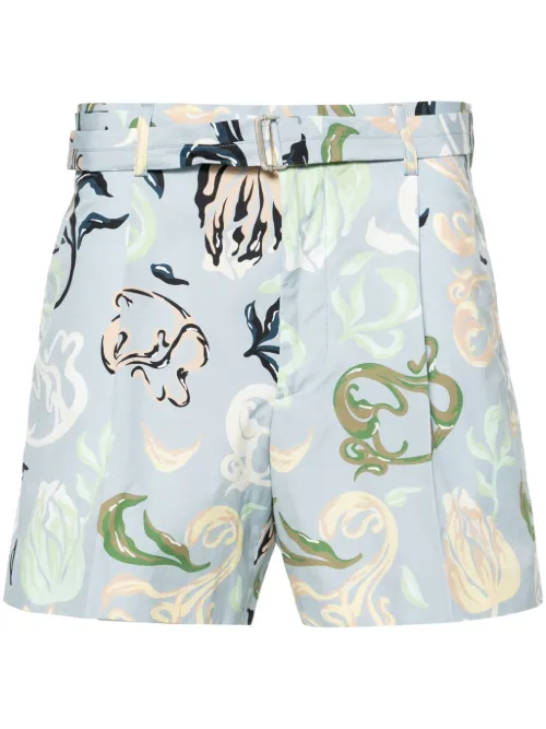 Bermuda à imprimé abstrait - Lanvin - Modalova