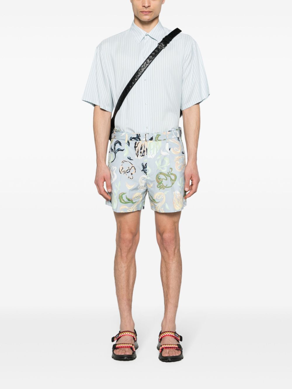 Image 2 of Lanvin abstract-print bermuda shorts