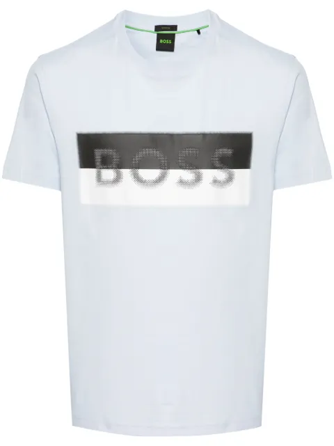 BOSS logo-print crew-neck T-shirt