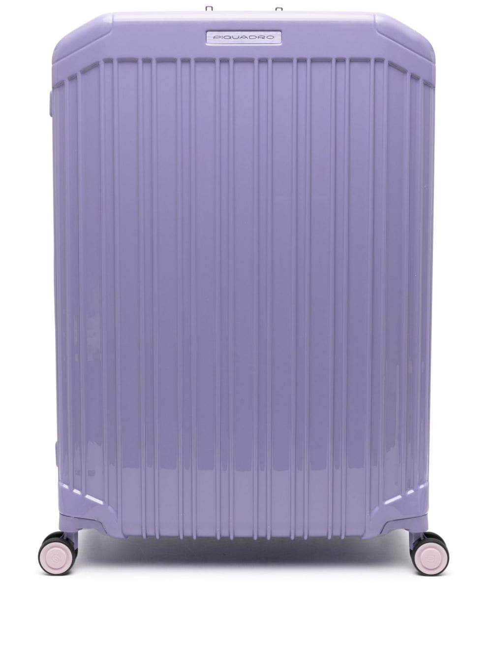Piquadro Logo-plaque Four-wheels Suitcase In Purple