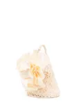 Magda Butrym Devana floral-appliqué mini bag - Neutrals