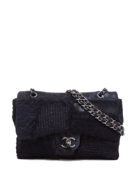 CHANEL 2010 CC turn-lock tweed shoulder bag Women