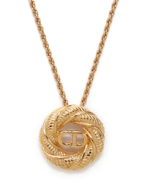 Christian Dior Pre-Owned CD pendant necklace