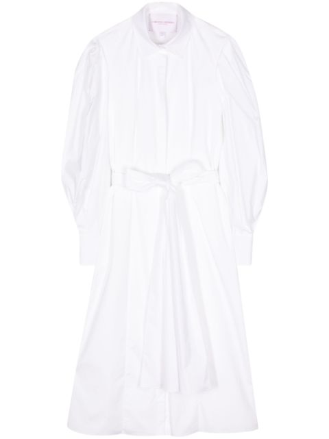 Carolina Herrera tied-waist cotton shirtdress Women