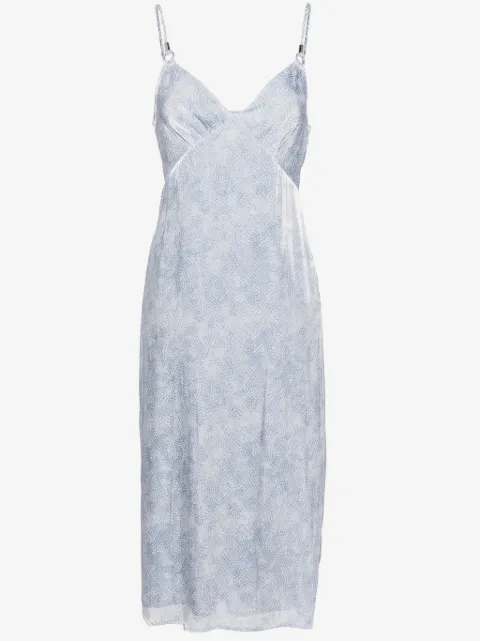 Michael Michael Kors floral-print slip midi dress