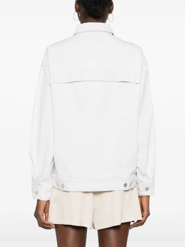IRO Zano Denim Jacket Neutrals FARFETCH ID - Main Image