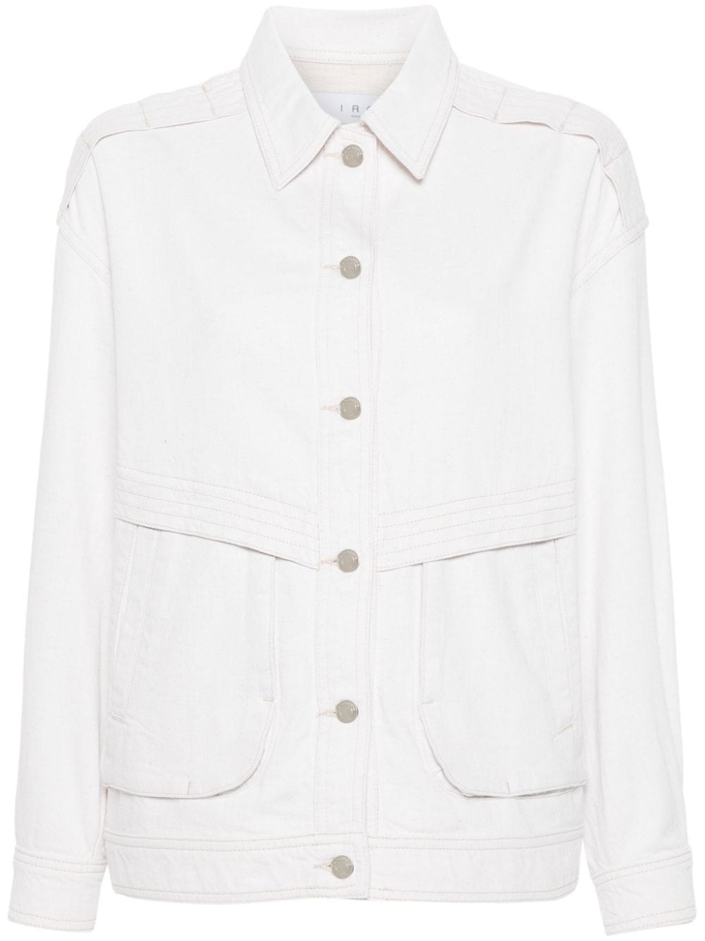 Iro Zano Denim Jacket In Neutrals