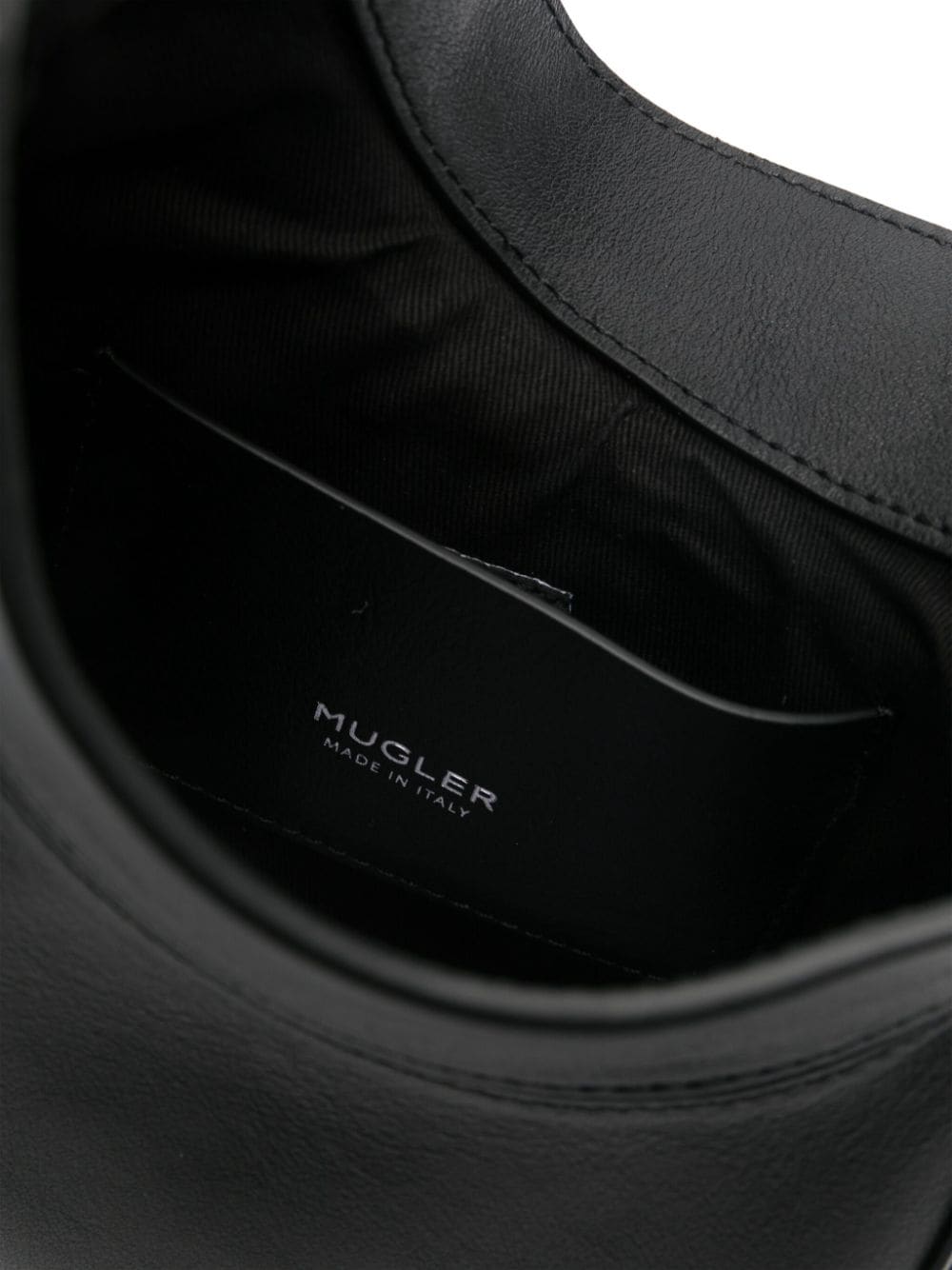 Shop Mugler Curve 02 Mini Bag In Black