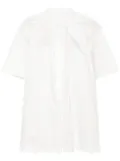 Jil Sander long ruffle-collar shirt - White