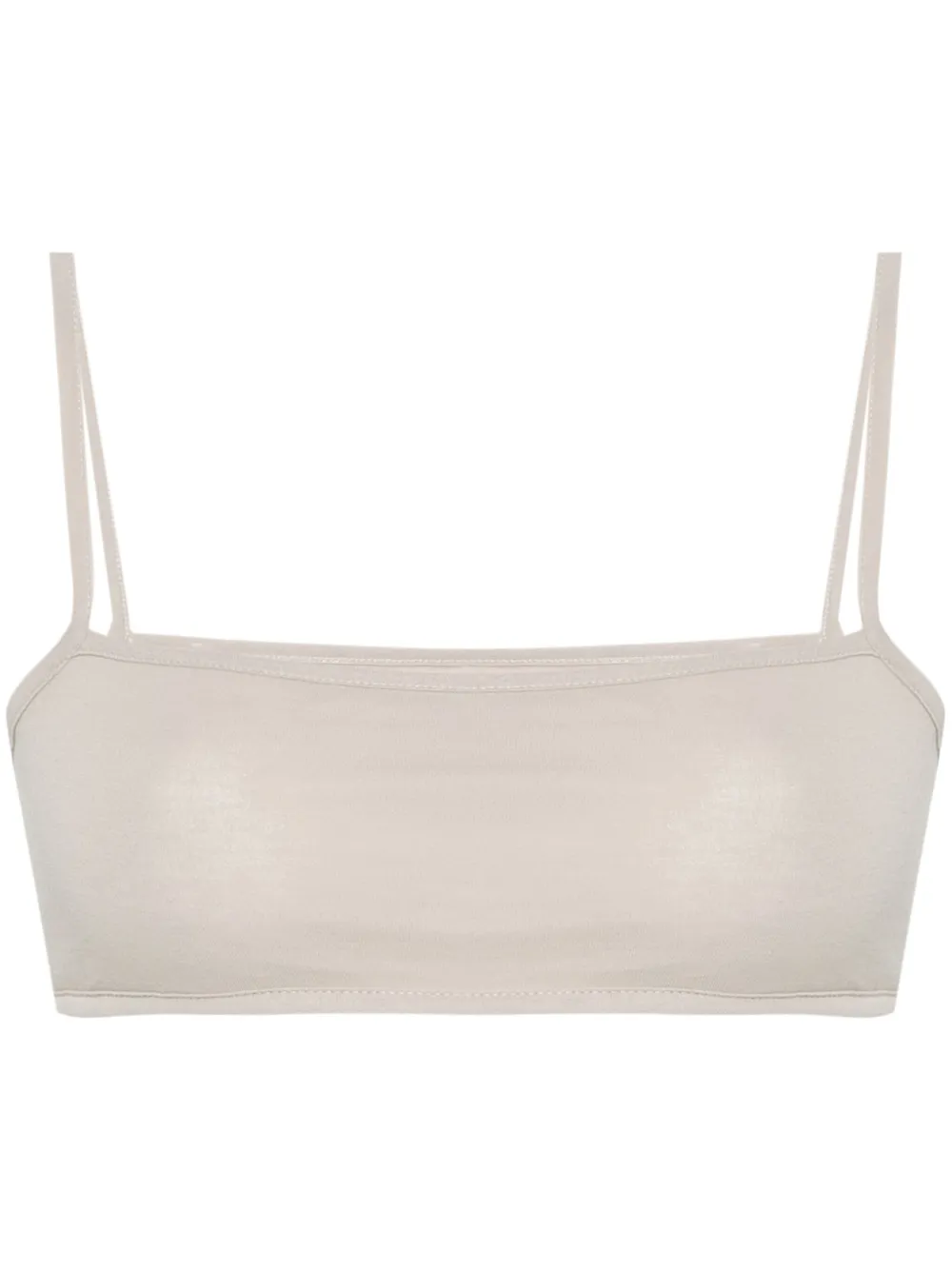 Paloma Wool sheer cotton crop top | Neutrals | Image 1