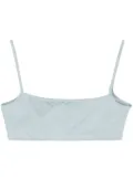 Paloma Wool Utah semi-sheer cropped top - Blue