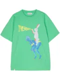 Charles Jeffrey Loverboy graphic-print organic cotton T-shirt - Green