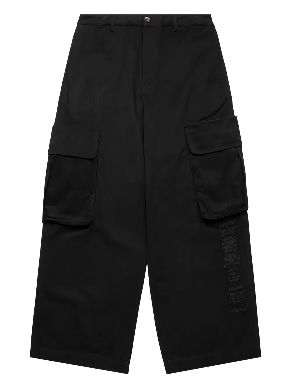 Honor The Gift button-fly cargo trousers - ブラック Honor The Gift button-fly cargo trousers - ブラック