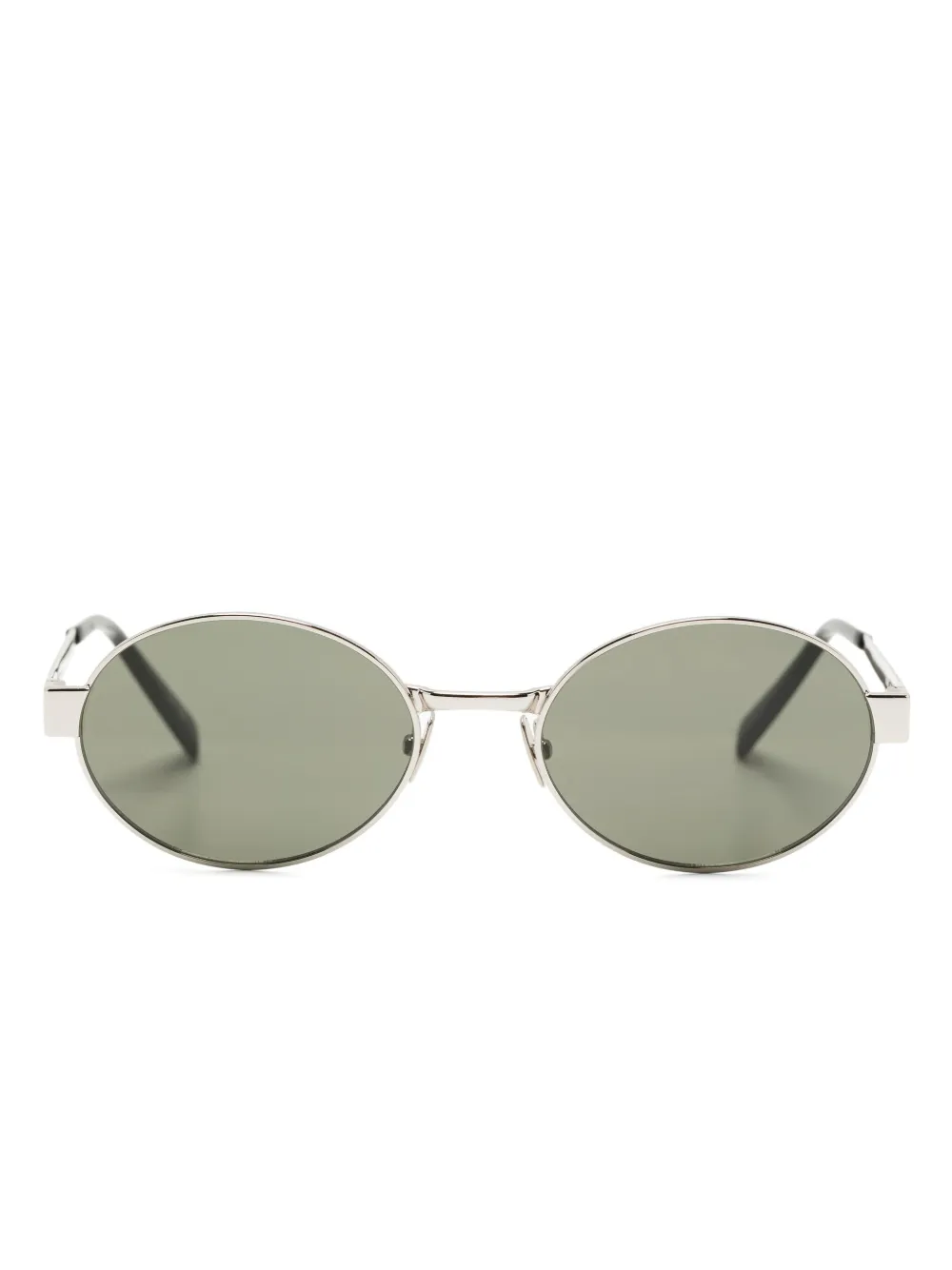 Saint Laurent oval-frame sunglasses | Silver | Image 1