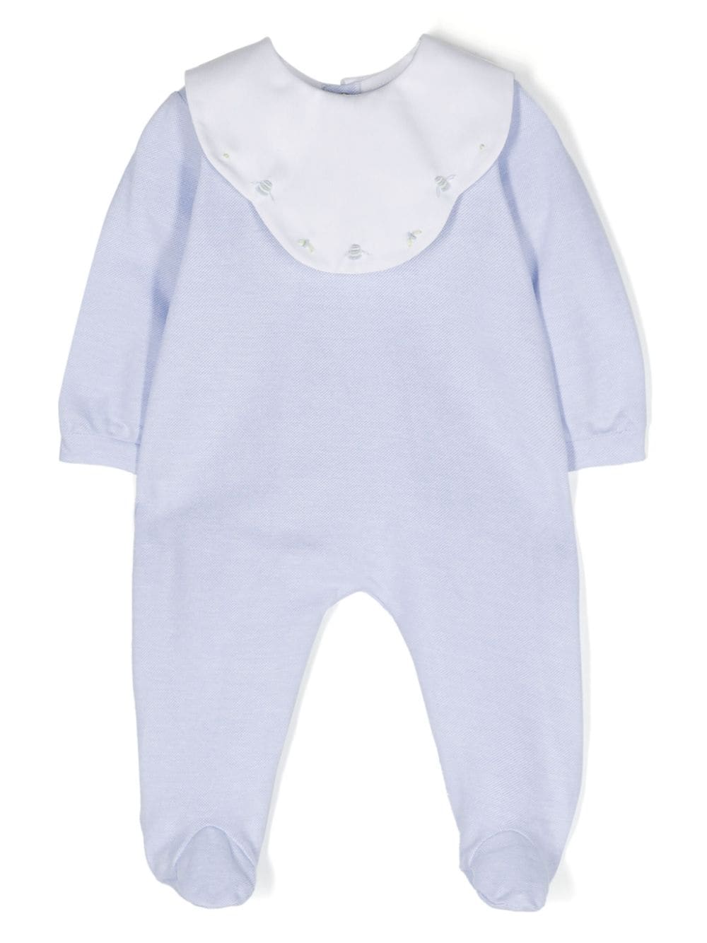 La Stupenderia Babies' Embroidered-motif Cotton Pyjamas In Blue