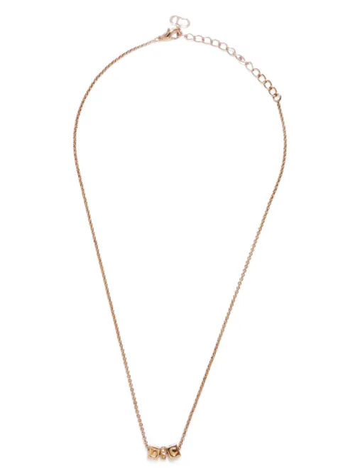 Collier chaîne à breloque logo - Christian Dior Pre-Owned - Modalova