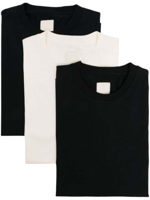 Emporio Armani logo-patch cotton T-shirts (pack of three)