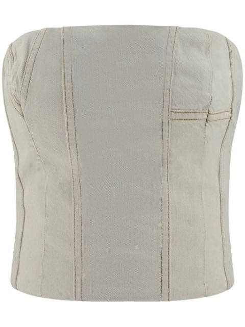 AMIRI panelled denim top 