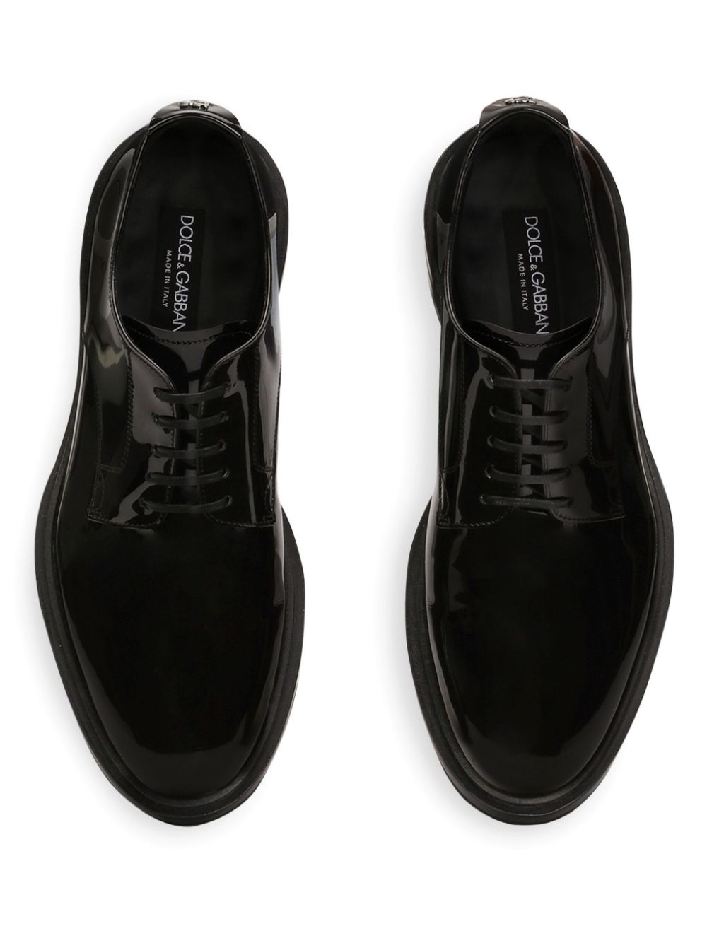 Dolce & Gabbana DG- logo plaque derby shoes Black