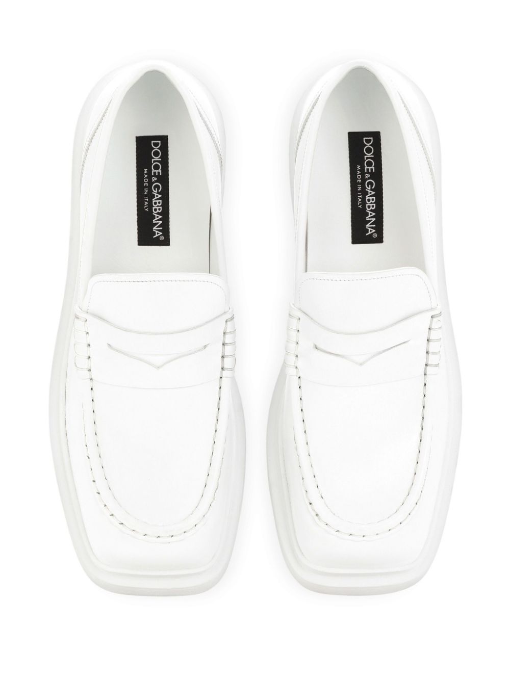 Dolce & Gabbana Leren loafers Wit