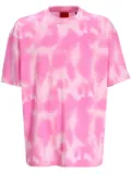 HUGO tie-dye logo-print T-shirt - Pink