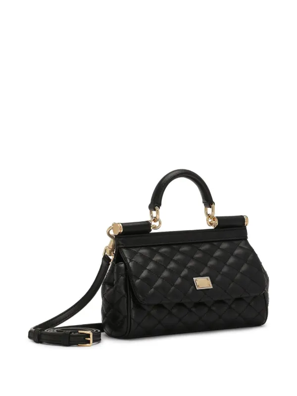 Dolce and gabbana black sicily bag best sale