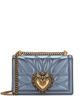 Dolce & Gabbana Devotion ショルダーバッグ M | ブルー | FARFETCH JP